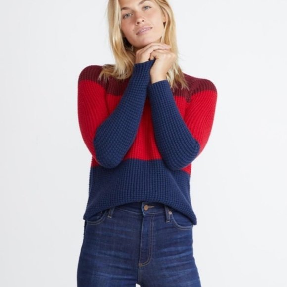 Marine Layer Color Block Knit Sweater - Picture 1 of 8